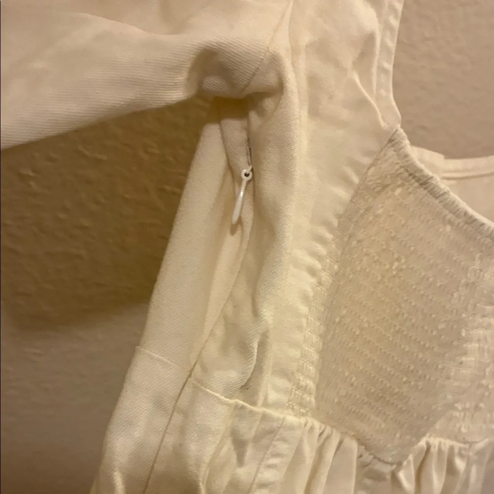 Free People Cream Puff Sleeve Mini Dress